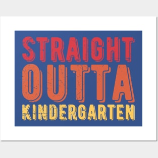 Straight Outta Kindergarten kindergarten graduation Posters and Art